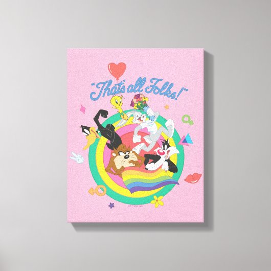 Toile LOONEY TUNES™ - That's All Folks! Pride Bullseye (Recto)