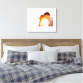Toile Loopy Love Heart String Simple Knot Modern Photo (Insitu(Chambre))