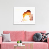 Toile Loopy Love Heart String Simple Knot Modern Photo (Insitu(Salon))