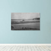 Toile Lopez, WA - View Turtle Back Mountain en distance (Insitu (Plancher de Bois))