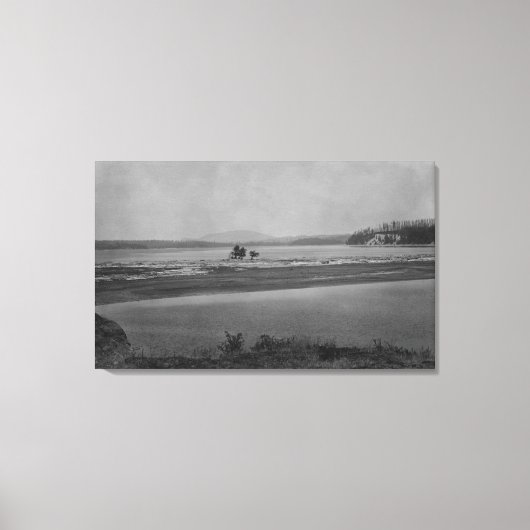 Toile Lopez, WA - View Turtle Back Mountain en distance (Recto)