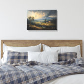 Toile L'Orage Passant sur Alpine Meadows (Insitu(Chambre))