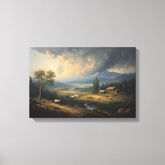 Toile L'Orage Passant sur Alpine Meadows (Recto)