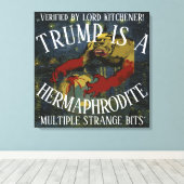 TOILE LORD KITCHENER CONFIRMÉ TRUMP EST UN HERMAPHRODITE (Insitu (Plancher de Bois))