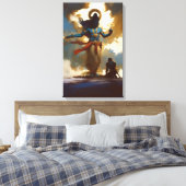Toile Lord Krishna et Arjuna Canvas Wall Art (Insitu(Chambre))