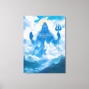 Toile Lord Shiva dans Kailasa Canvas Wall Art