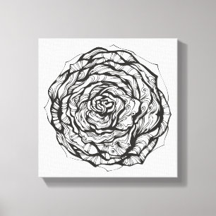 Toile L'Ornamental abstrait s'est levé 6