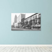 Toile Los Angeles, CA Poste et Old Main (Insitu (Plancher de Bois))