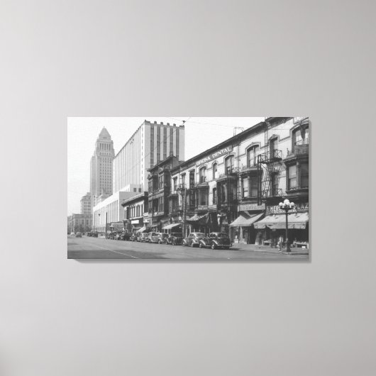 Toile Los Angeles, CA Poste et Old Main (Recto)