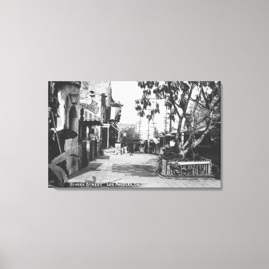 Toile Los Angeles, CA Vue de la rue Olvera (Recto)