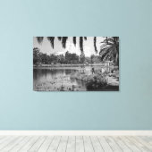 Toile Los Angeles, CA West Lake Park en hiver (Insitu (Plancher de Bois))