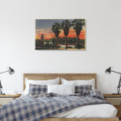 Toile Los Angeles, CaliforniaSunset à Echo Park (Insitu(Chambre))