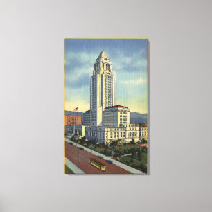 Toile Los Angeles, CalifornieVue de l'hôtel de ville