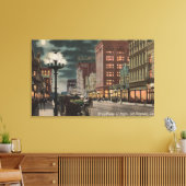 Toile Los Angeles, CAStreet Vue de Broadway à (Insitu(Salon))