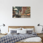 Toile Los Angeles, CAStreet Vue de Broadway à (Insitu(Chambre))