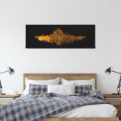 Toile Los Angeles City Skyline - Orange (Insitu(Chambre))