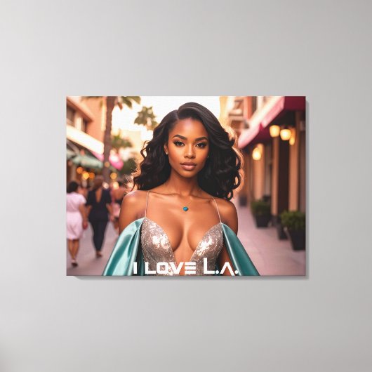 TOILE LOS ANGELES - J'AIME L.A. (Recto)