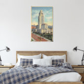 Toile Los Angeles, VUS de l'Hôtel de Ville et téléphériq (Insitu(Chambre))