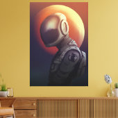 Toile Lost in Space Dreamer Astronaut Cosmic Art (Insitu(Salon))