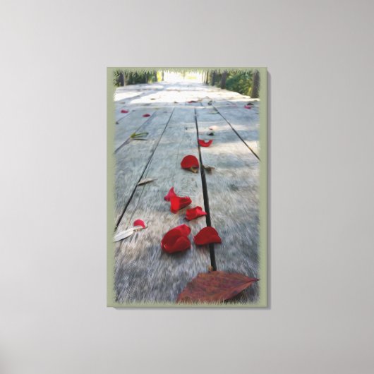 Toile Lost red petals (Recto)