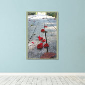 Toile Lost red petals (Insitu (Plancher de Bois))