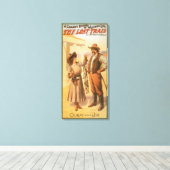 Toile Lost Trail Comedy - Woman Fishing Western (Insitu (Plancher de Bois))