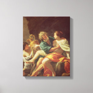 Toile Lot et ses filles, c.1630 (huile sur toile)