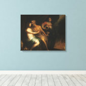 Toile Lot et ses filles (huile sur toile) 3 (Insitu (Plancher de Bois))