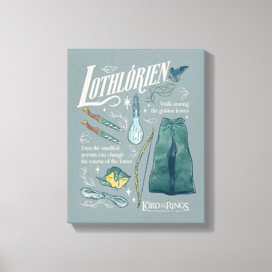 Toile LOTHLORIEN™ Collage graphique aquarelle (Recto)