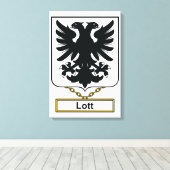 Toile Lott Family Crest (Insitu (Plancher de Bois))