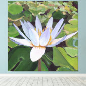 Toile Lotus Lily Large Floral (Insitu (Plancher de Bois))