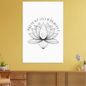 Toile Lotus Mother Child Present Mantra Art (Insitu(Salon))