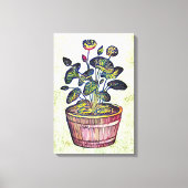 Toile Lotus Plante (Recto)