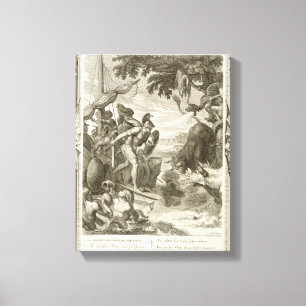 Toile L'ouatine d'or gagnée par Jason (gravure)