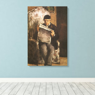 Toile Louis Auguste Cézanne Père de l'artiste en train d