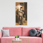 Toile Louis Auguste Cezanne Père De L'Artiste Lecture (Insitu(Salon))