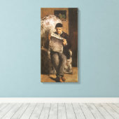 Toile Louis Auguste Cezanne Père De L'Artiste Lecture (Insitu (Plancher de Bois))