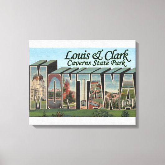 Toile Louis & Clark Caverns Park, Montana (Recto)