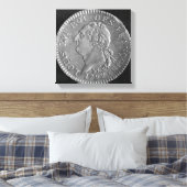 Toile Louis d'or représentant Louis XVI, 1792 (Insitu(Chambre))