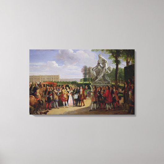 Toile Louis XIV Dédicace à Puget 'Milo de (Recto)
