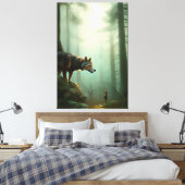 Toile Loup dans la forêt (Insitu(Chambre))