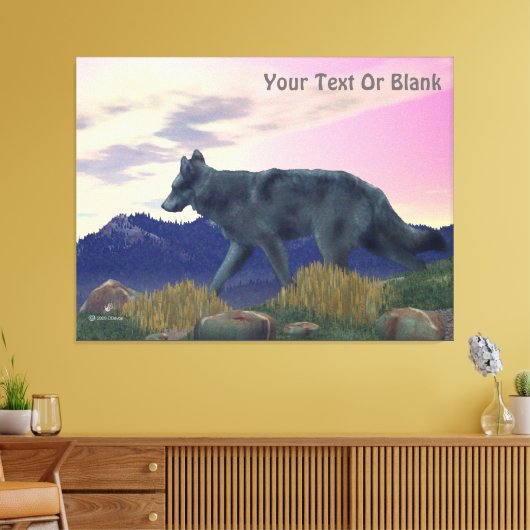 Toile Loup de grand pays (Insitu(Salon))