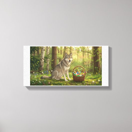 Toile Loup de Pâques  (Recto)