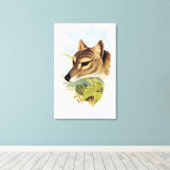 Toile Loup de Tasmanie ou tigre (Insitu (Plancher de Bois))