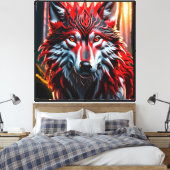 Toile Loup de tribu (Insitu(Chambre))