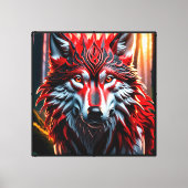 Toile Loup de tribu (Recto)