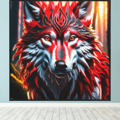 Toile Loup de tribu (Insitu (Plancher de Bois))