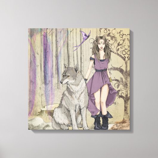 Toile Loup et fée (Recto)