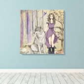 Toile Loup et fée (Insitu (Plancher de Bois))