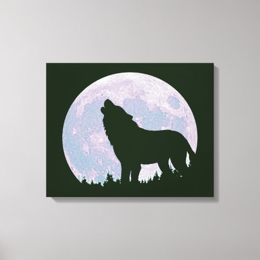 Toile Loup et lune (Recto)